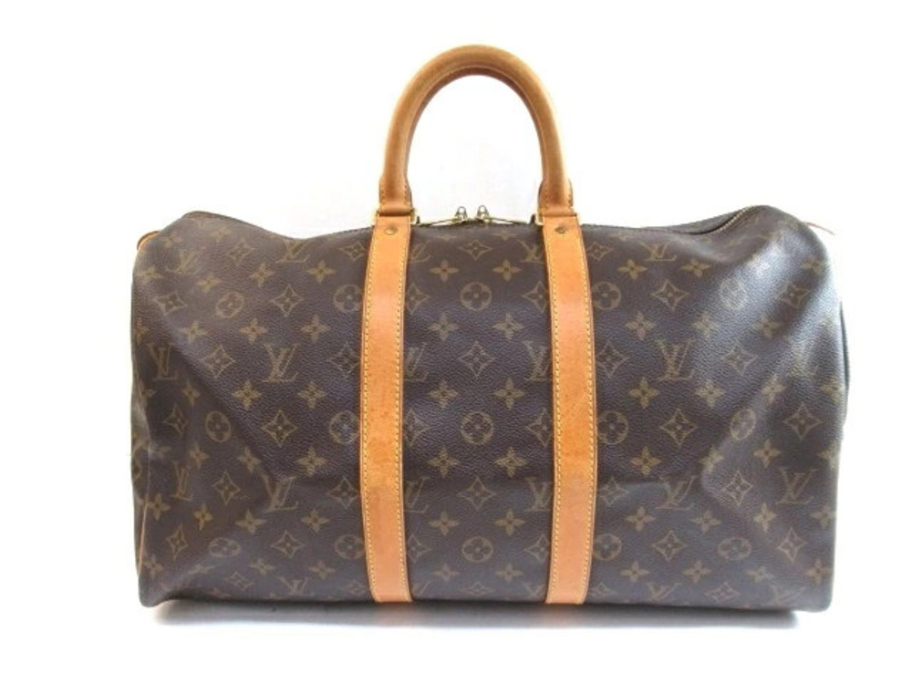 Louis Vuitton Bag Boston Monogram Keepall Brown